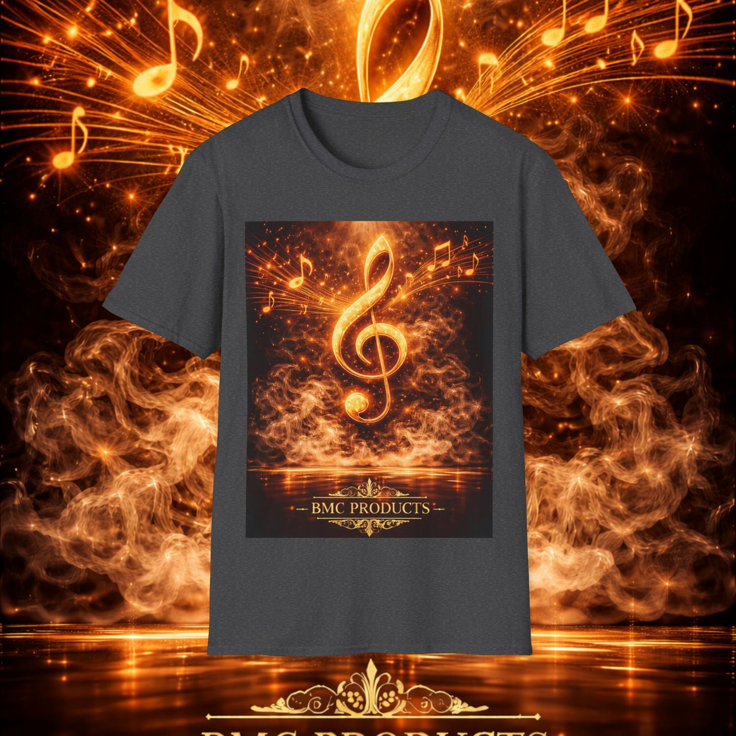 "Camiseta clave de sol 🎼🔥 “Donde nace una nota… nace una llama.” 🔥🎼