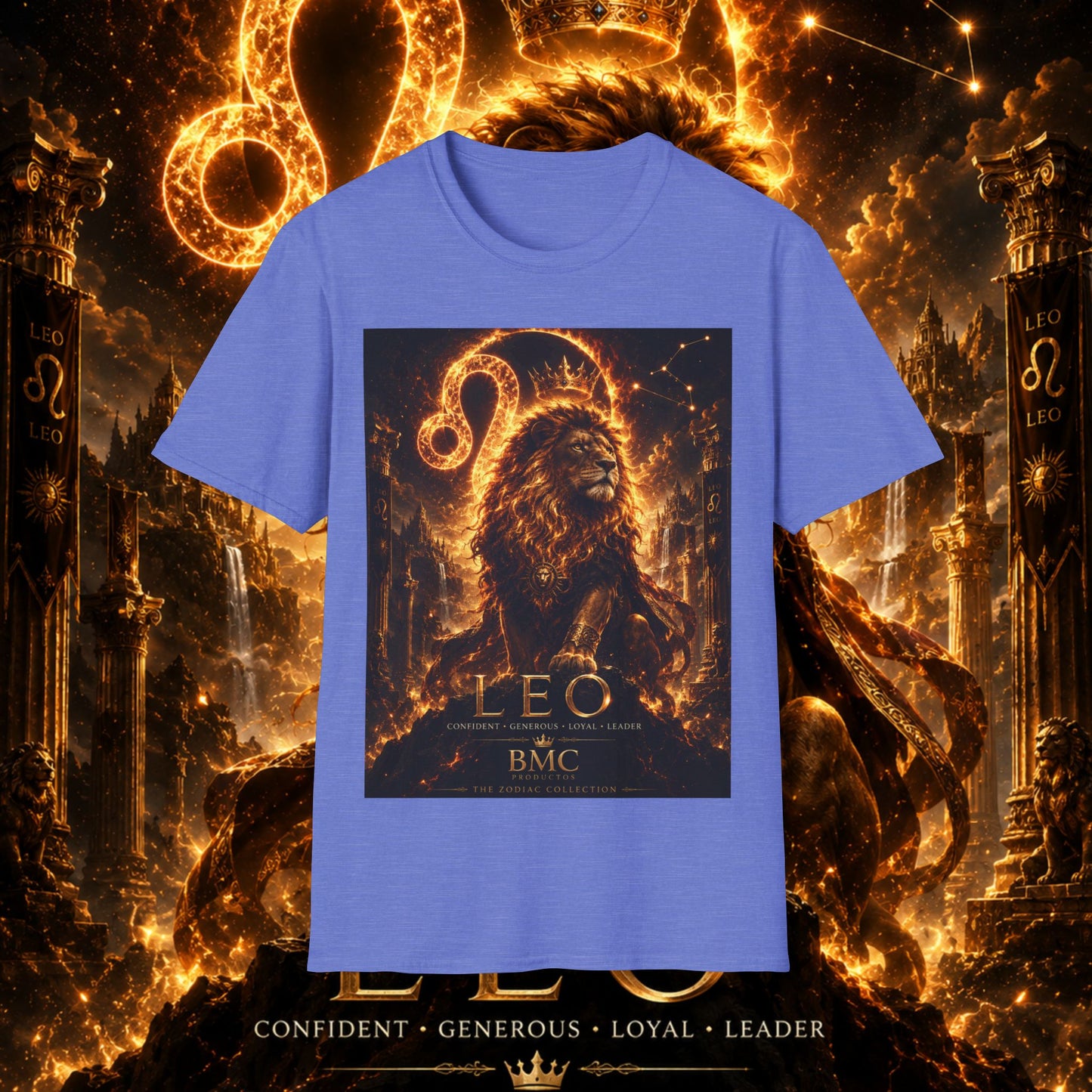 "Camiseta ♌ Leo — Soberano del fuego eterno"