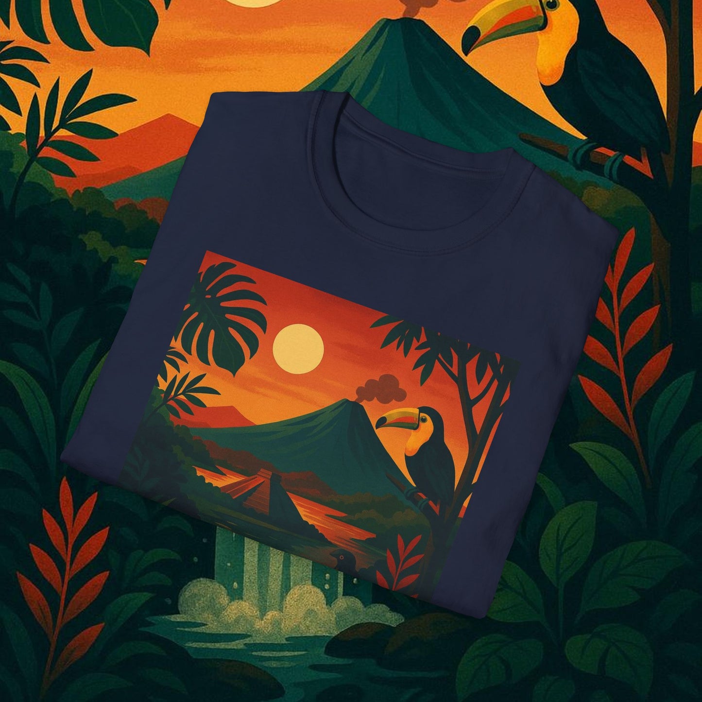 "Camiseta   Costa Rica: Pura Vida entre Volcanes y Selvas 🌋🌴🦜"