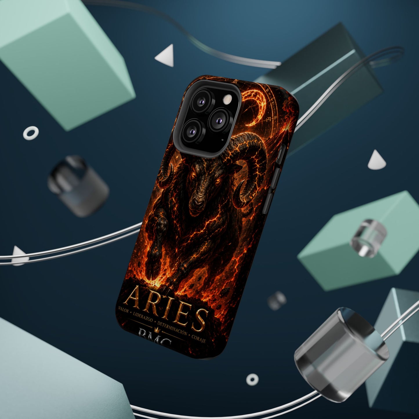"Funda Magnética Reforzada ♈ Aries — Espíritu de fuego"