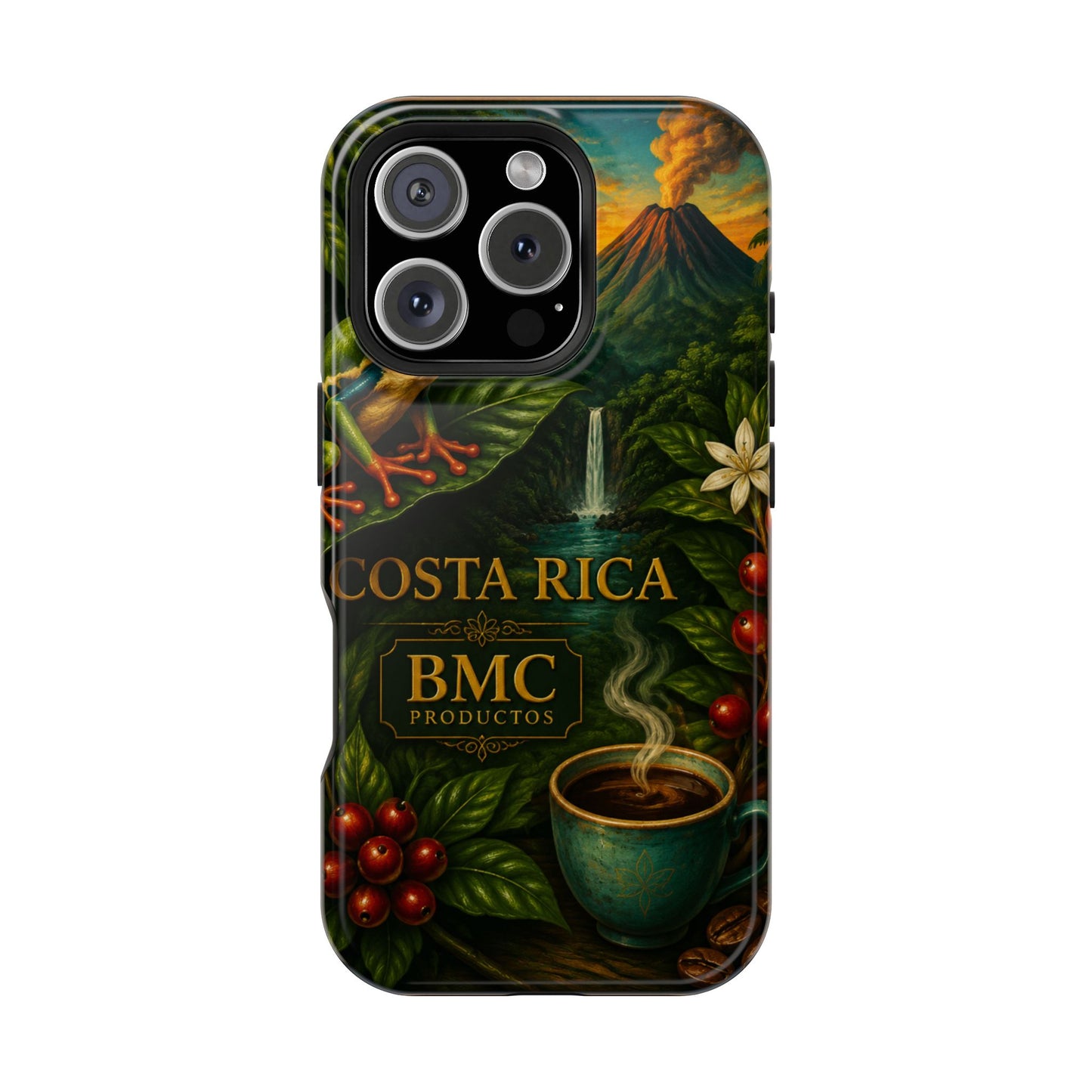 "Funda Magnética Reforzada Magnética Reforzada Costa Rica: Pura Vida entre Volcanes y Selvas 🌋🌴🦜"