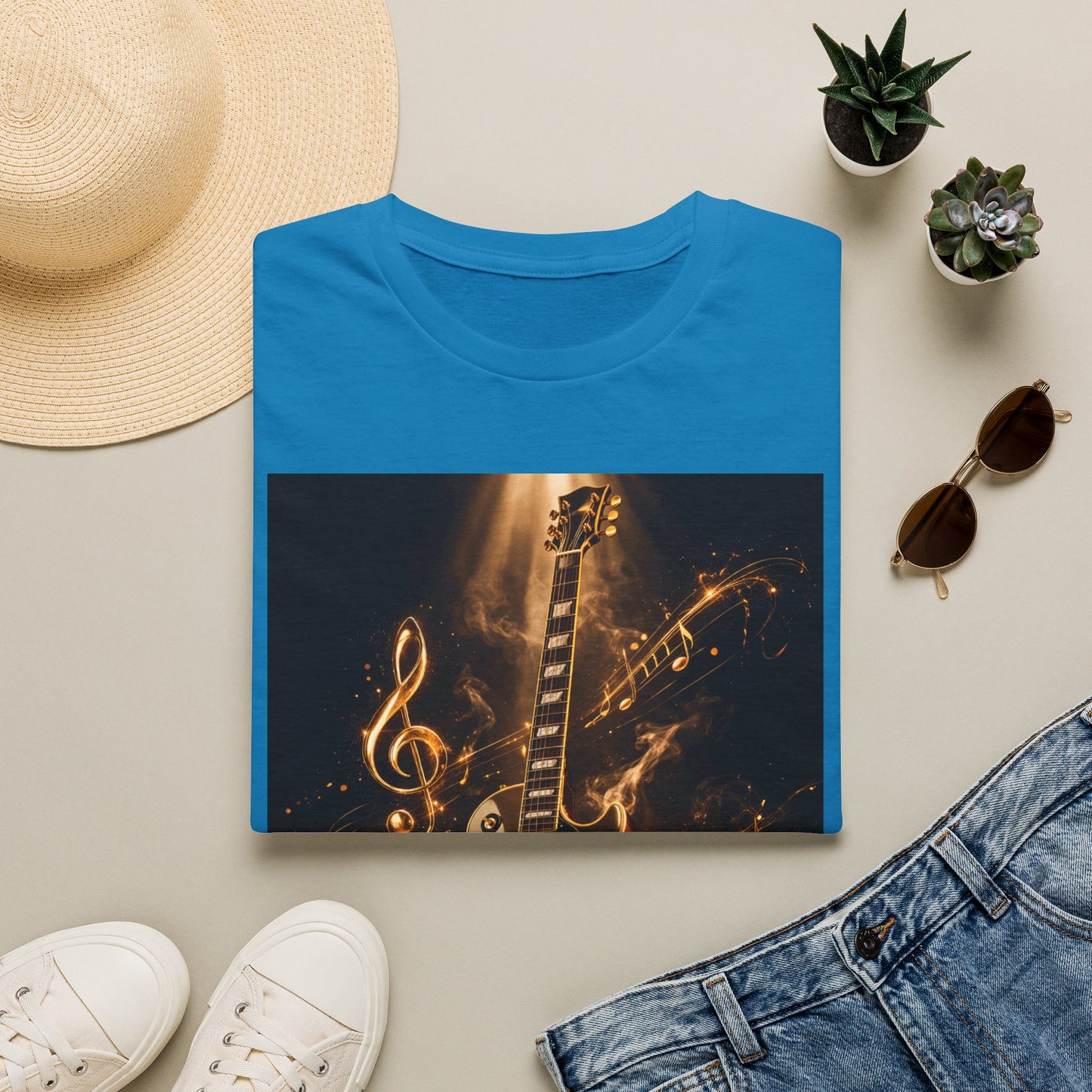 "Camiseta guitarra 🎸🔥Donde vibra una cuerda, nace una llamarada.” 🔥🎸