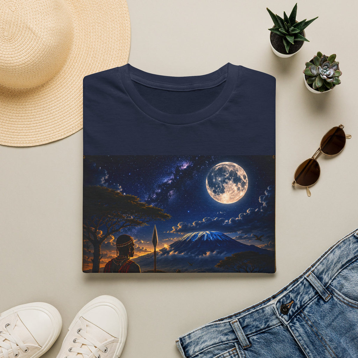 "Camiseta Kenia: Aventura Salvaje y Tierra de Horizontes Infinitos 🦁🌄🏕️"