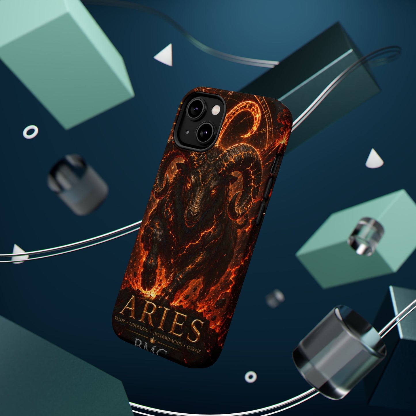 "Funda Magnética Reforzada ♈ Aries — Espíritu de fuego"