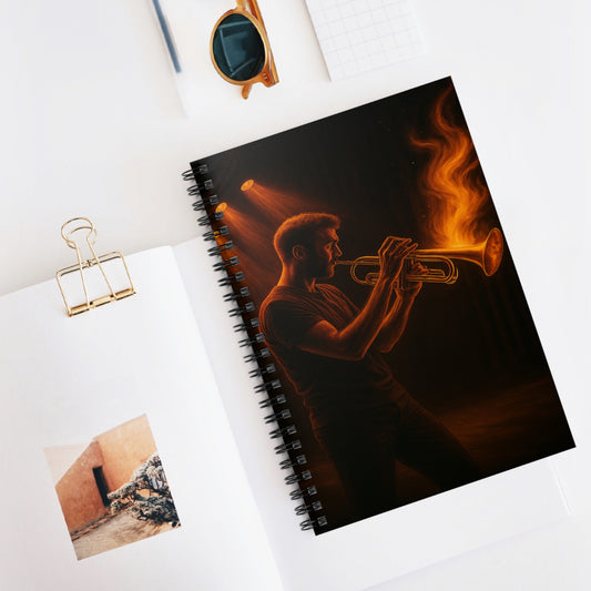 "libreta trompeta 🎺🔥Donde hay fuego, hay música.”
