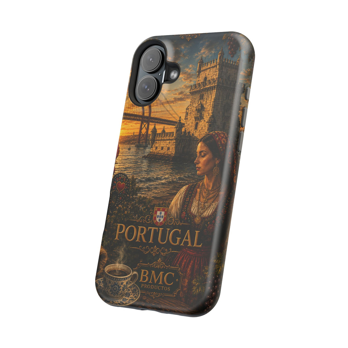 "Reinforced Magnetic Case Portugal: Atlantic Charm, Fados and Azulejos 🌊🎶🧿"