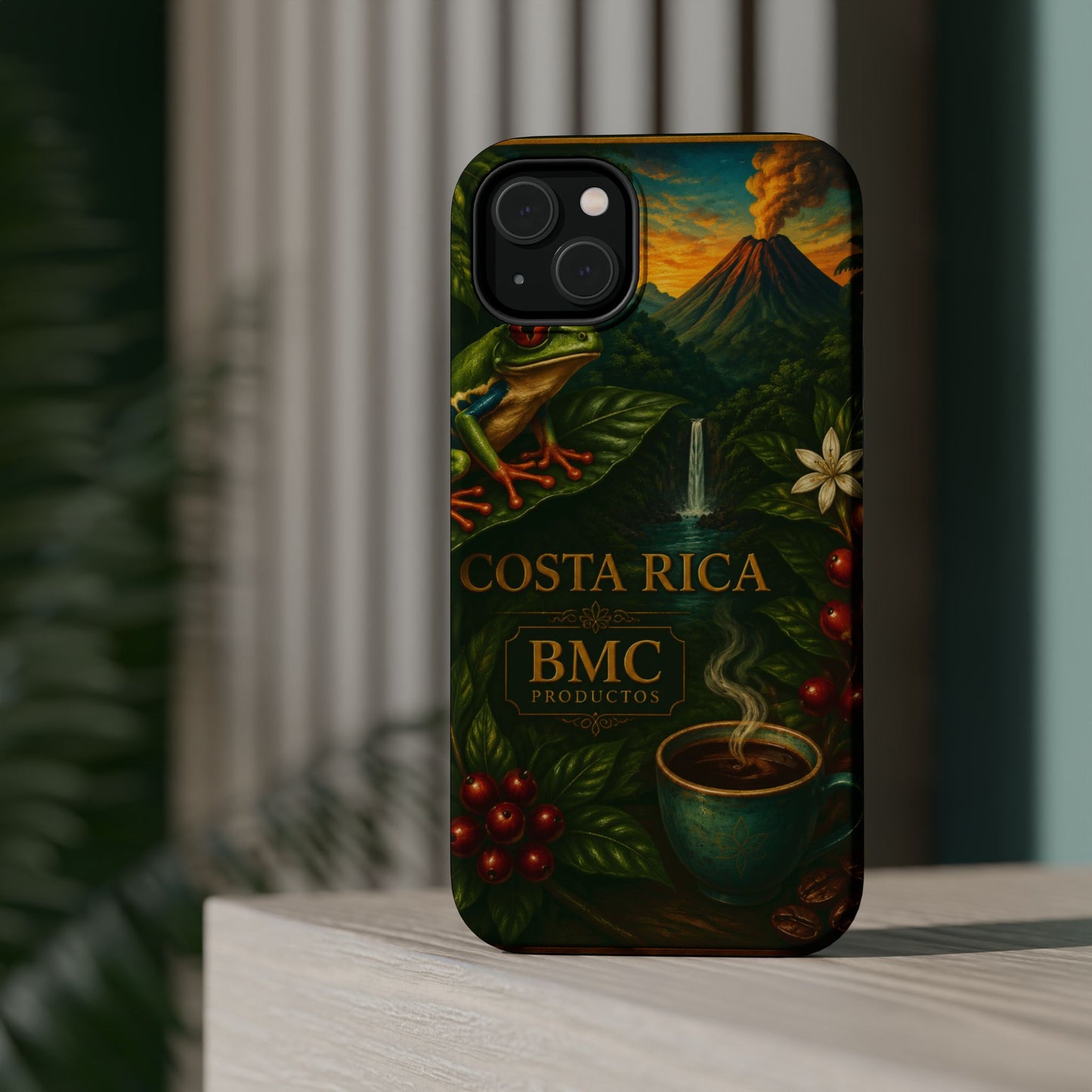 "Funda Magnética Reforzada Magnética Reforzada Costa Rica: Pura Vida entre Volcanes y Selvas 🌋🌴🦜"