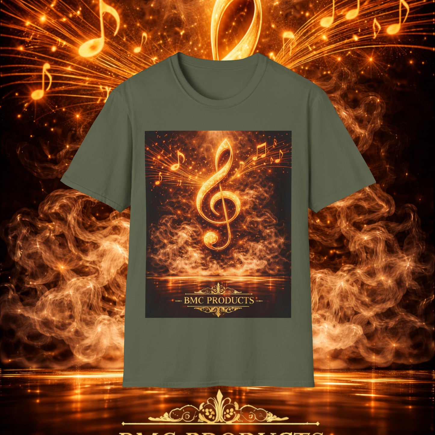 "Camiseta clave de sol 🎼🔥 “Donde nace una nota… nace una llama.” 🔥🎼