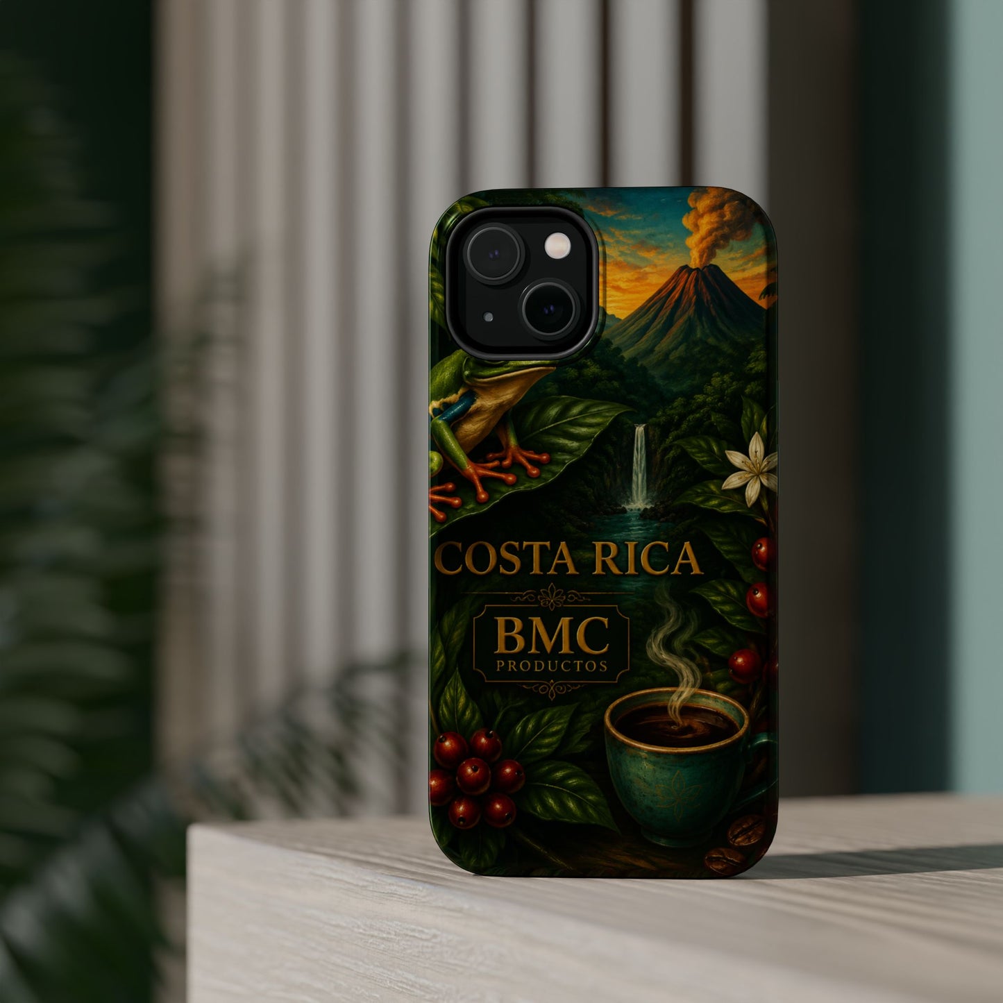 "Funda Magnética Reforzada Magnética Reforzada Costa Rica: Pura Vida entre Volcanes y Selvas 🌋🌴🦜"