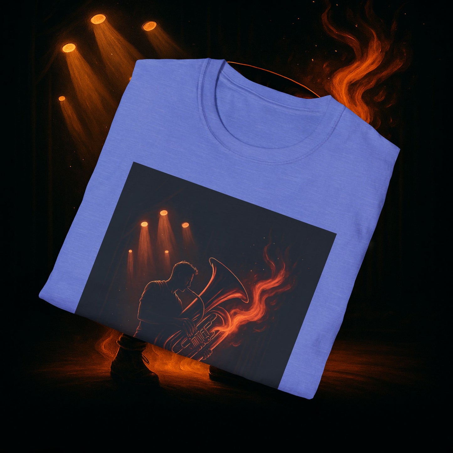 "Camiseta Tuba 🎺🔥 Cuando el alma suena, todo arde.”