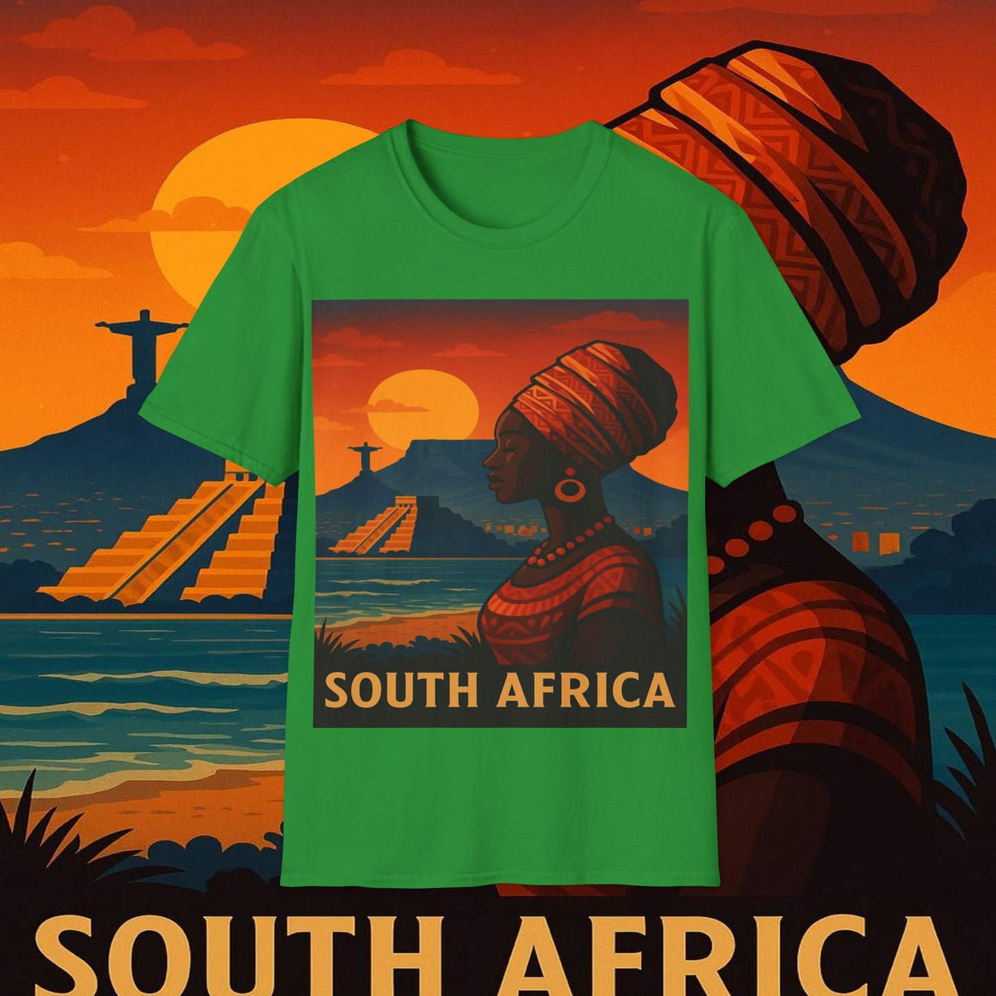 "Camiseta Sudáfrica 🌍 – Un mundo de aventuras y diversidad"