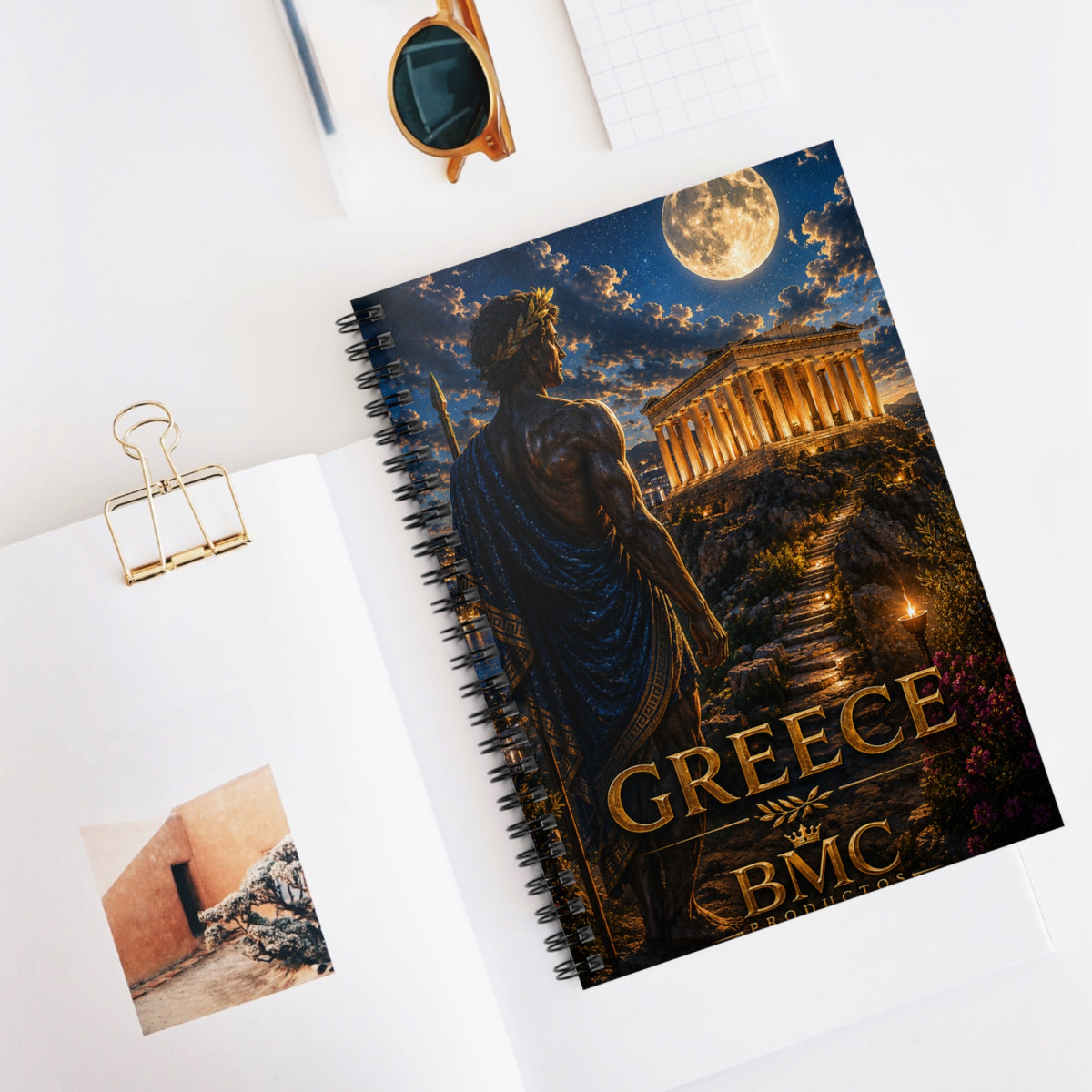 "Greece notebook: Cradle of Gods, Wonders and Philosophy 🌊🏛️⚡"