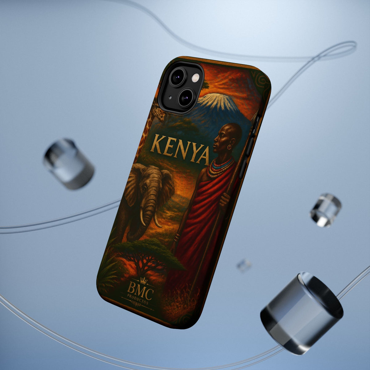 "Reinforced Magnetic Case Kenya: Wild Adventure and Land of Infinite Horizons 🦁🌄🏕️"