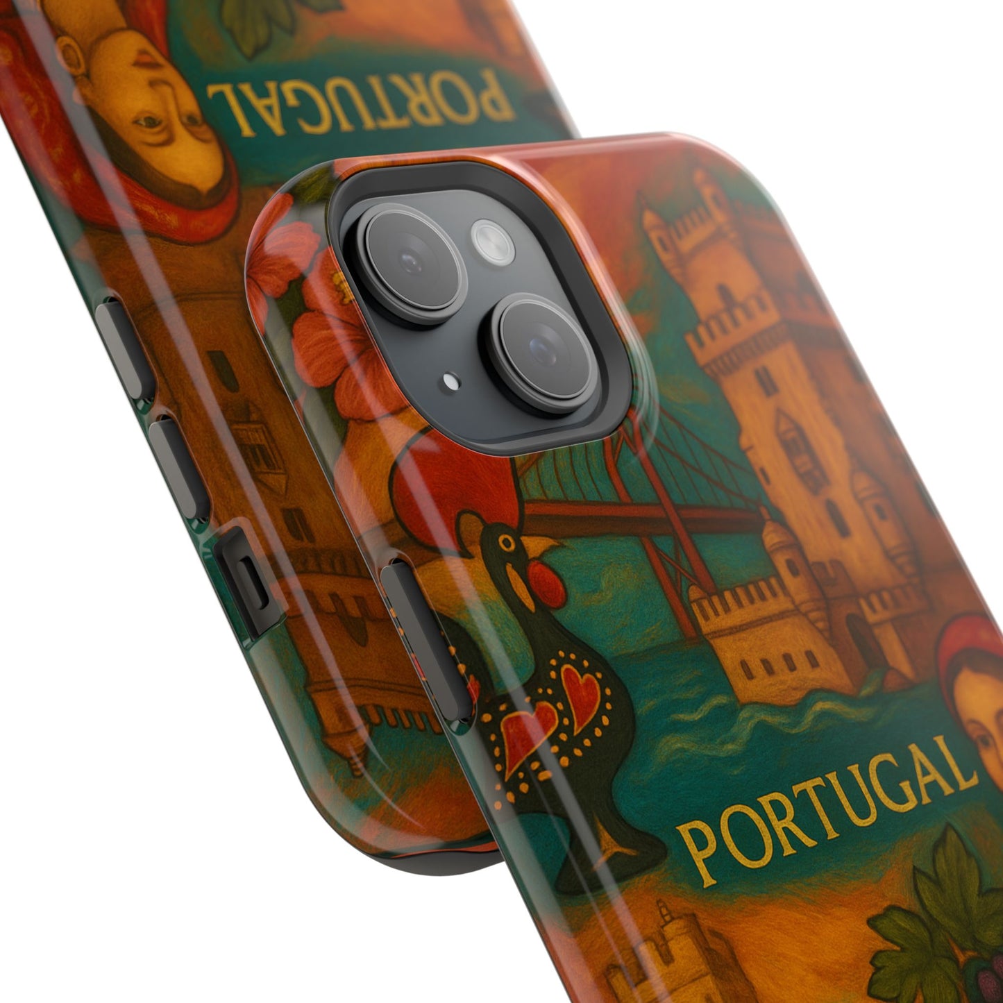"Funda Magnética Reforzada Magnética Reforzada Portugal: Encanto Atlántico, Fados y Azulejos 🌊🎶🧿"