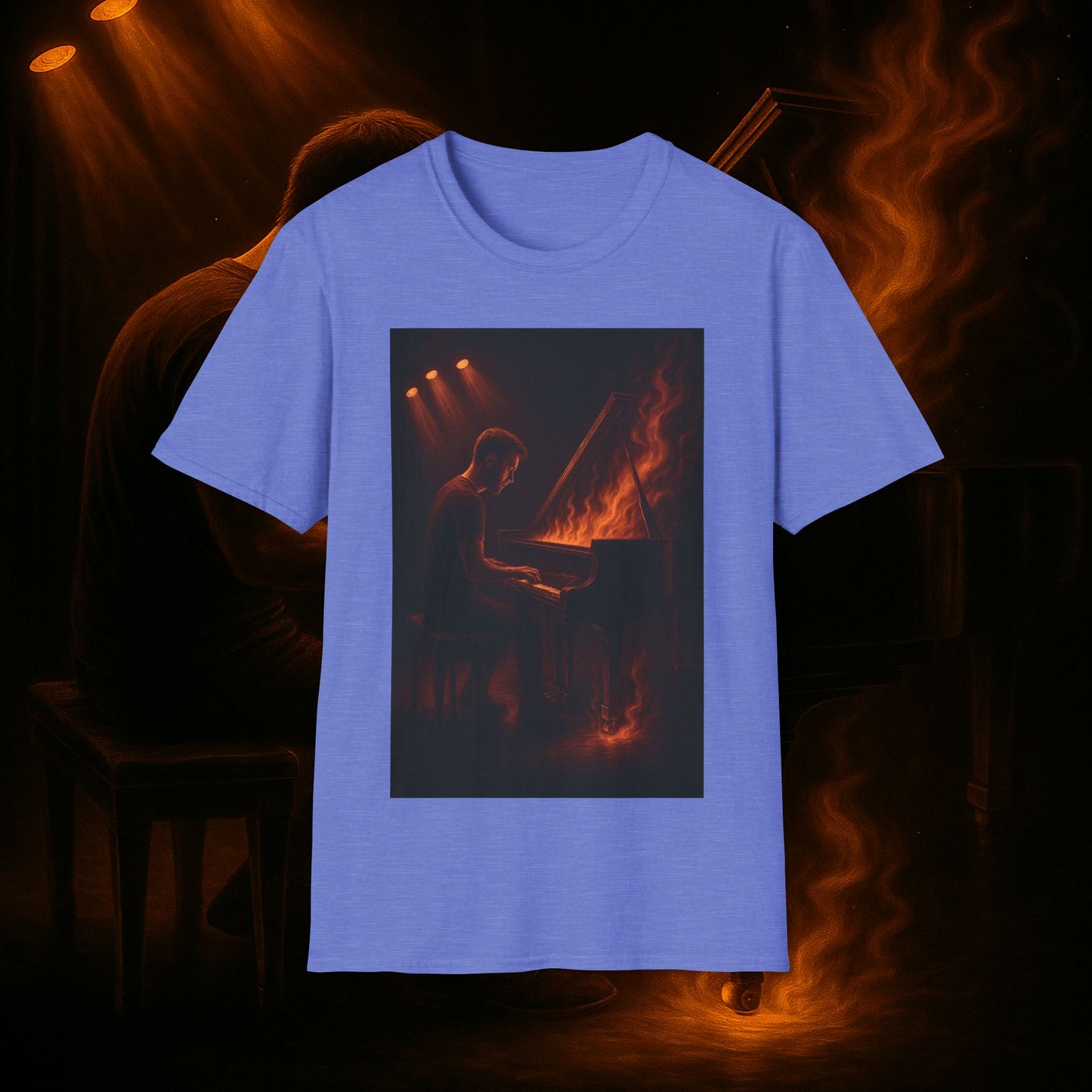 "Camiseta piano 🎹🔥Cuando las manos arden… el alma canta.” 🔥🎹