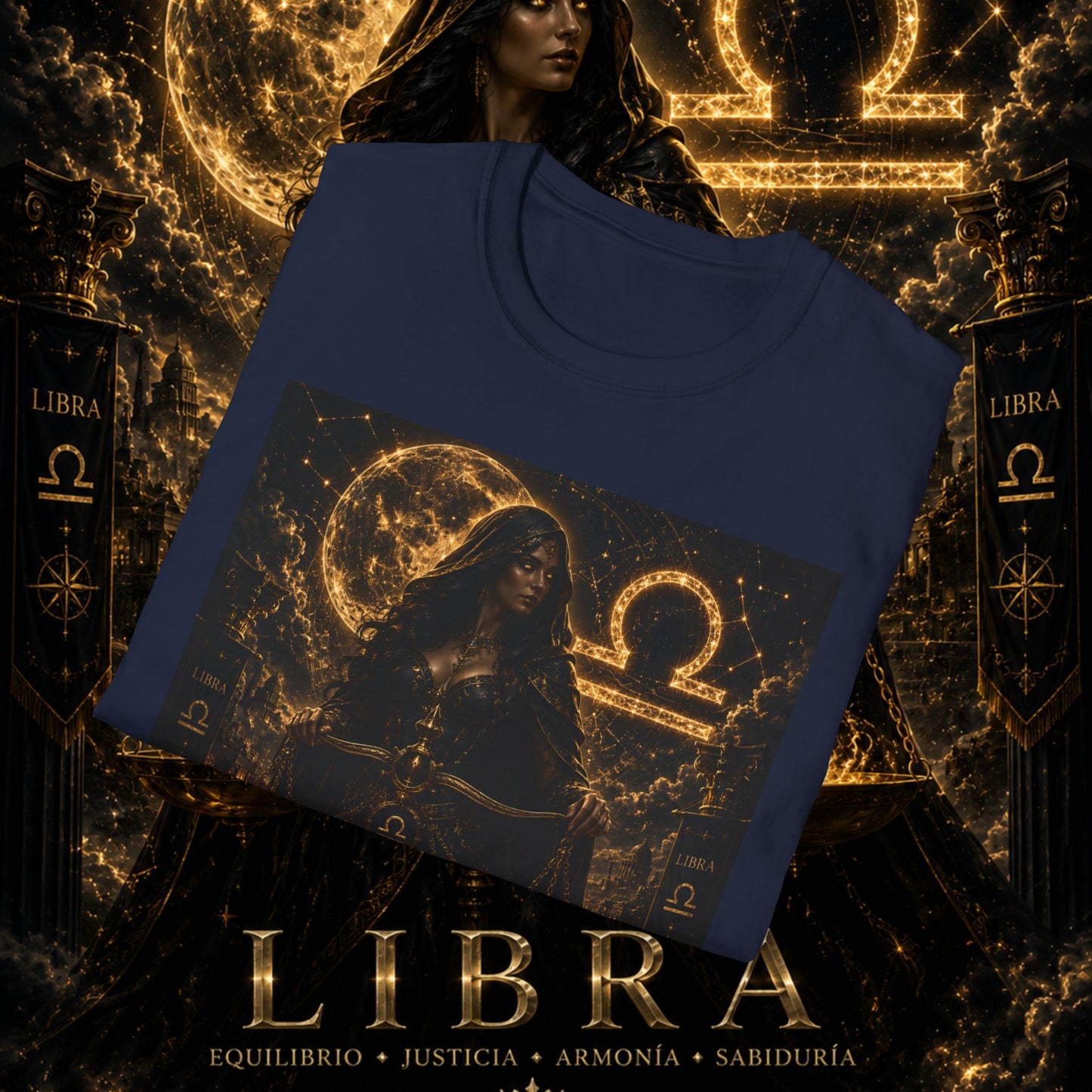 "Camiseta LIBRA – La Guardiana del Equilibrio"