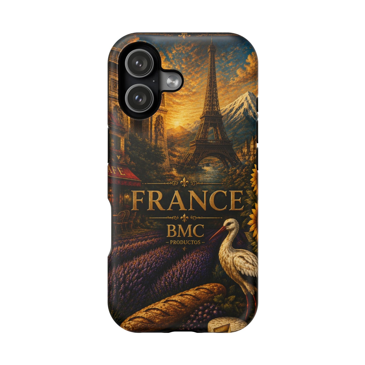 "Funda Magnética Reforzada Francia: Romance bajo la Luna 🌙🗼✨"