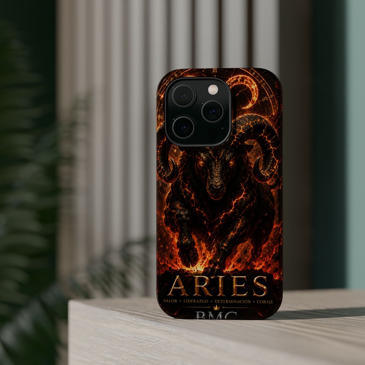 "Funda Magnética Reforzada ♈ Aries — Espíritu de fuego"