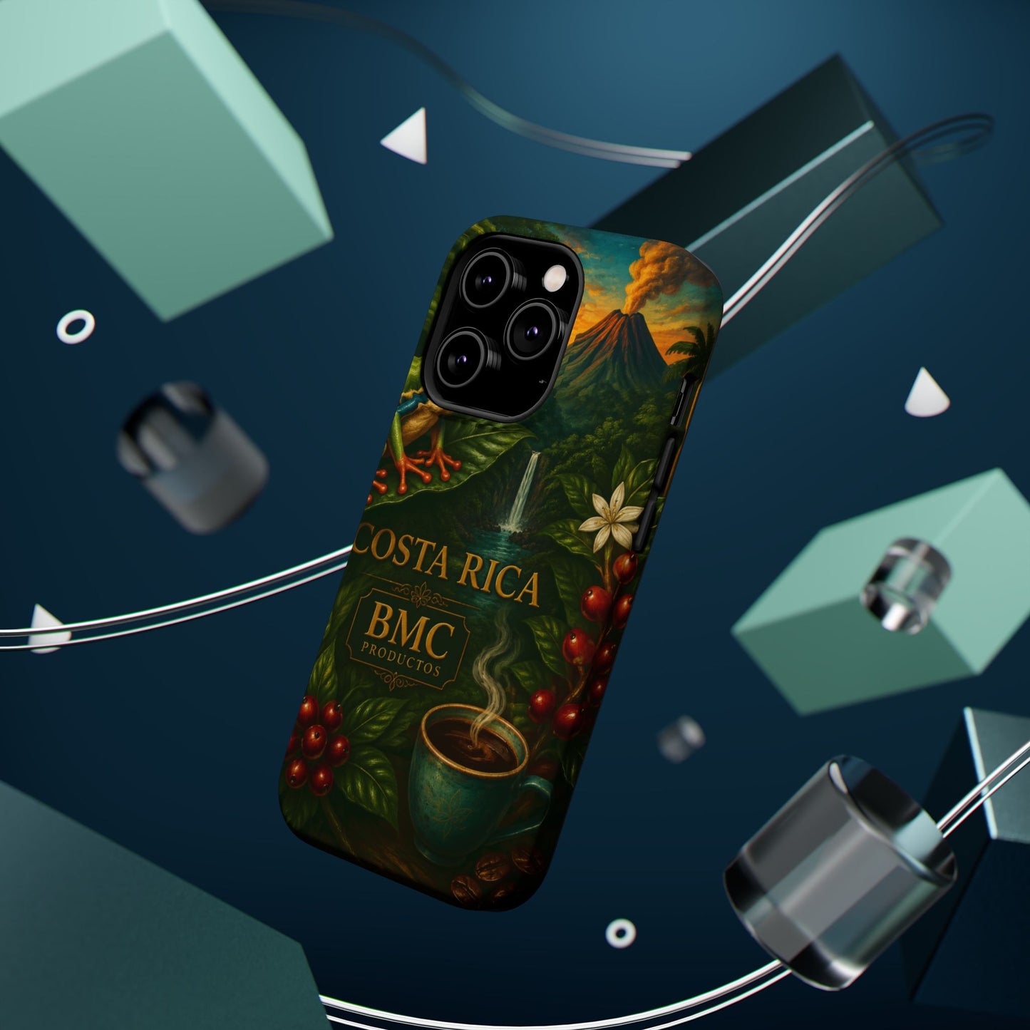 "Funda Magnética Reforzada Magnética Reforzada Costa Rica: Pura Vida entre Volcanes y Selvas 🌋🌴🦜"