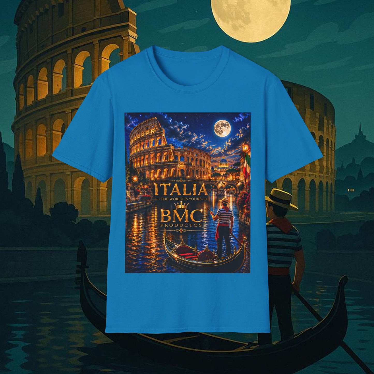 "Camiseta  Italia: Arte, Pasión y Sabores Eternos 🎨🍝🏛️"