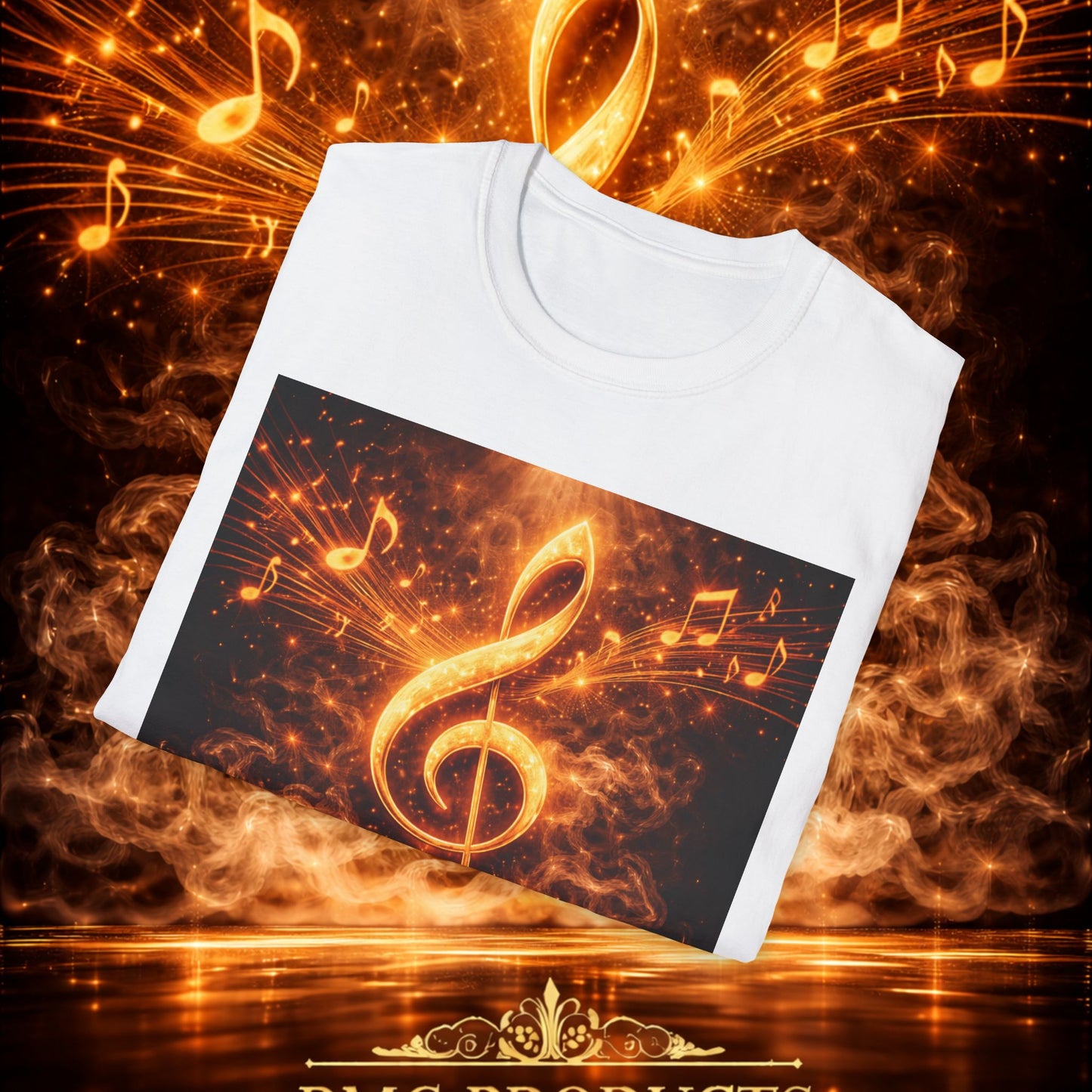 "Camiseta clave de sol 🎼🔥 “Donde nace una nota… nace una llama.” 🔥🎼
