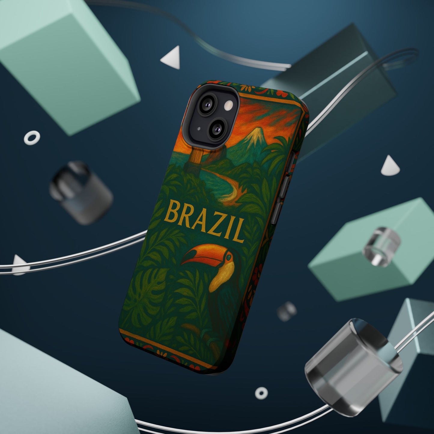 "Funda Magnética Reforzada Magnética Reforzada Brasil: Ritmo, Naturaleza y Alegría Infinita 🎶🌴🏖️"