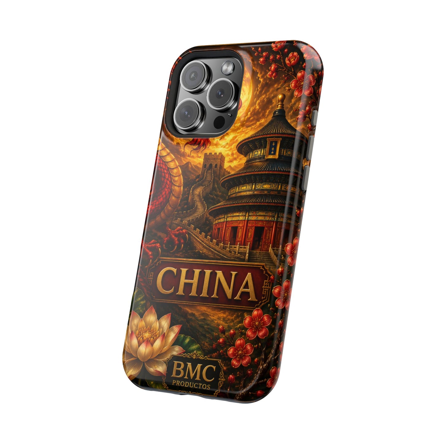 "Funda Magnética Reforzada Magnética Reforzada China – Dragones, murallas y leyendas eternas"