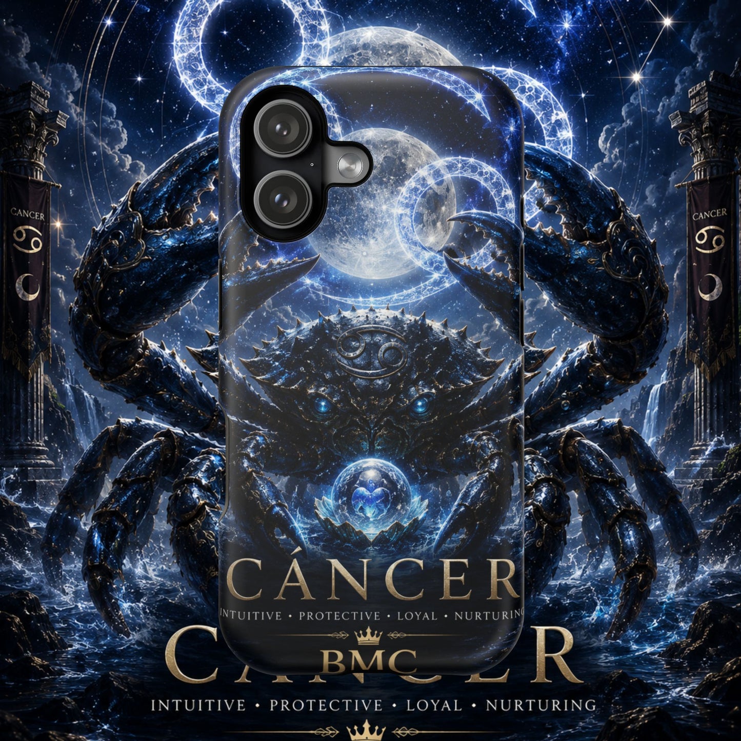 "Funda Magnética Reforzada ♋ Cáncer — Guardián de las profundidades""