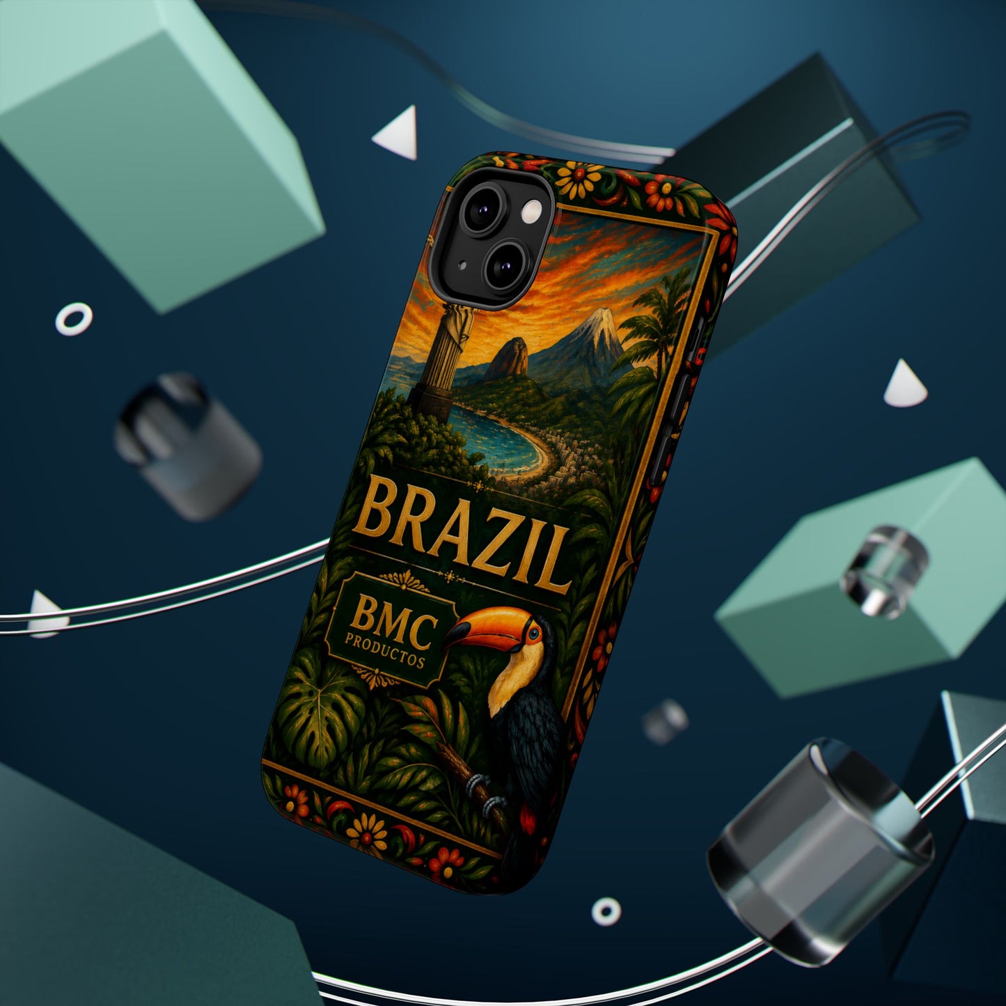 "Funda Magnética Reforzada Magnética Reforzada Brasil: Ritmo, Naturaleza y Alegría Infinita 🎶🌴🏖️"