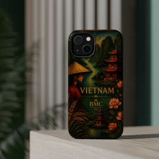 "Funda Magnética Reforzada Magnética Reforzada  Vietnam: Tradición, Naturaleza y Leyendas Ancestrales 🎋🏯🐉"