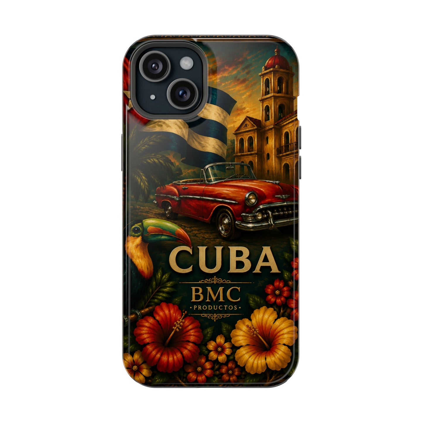 "Funda Magnética Reforzada Magnética Reforzada Cuba: Ritmo, Historia y Encanto Caribeño 🎺🚗🌴 "
