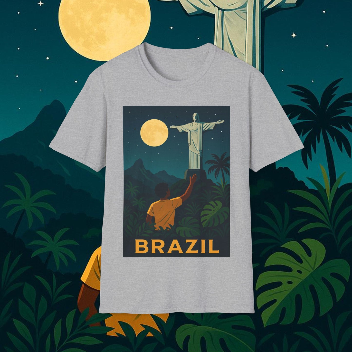"Camiseta Brasil: Ritmo, Naturaleza y Alegría Infinita 🎶🌴🏖️"