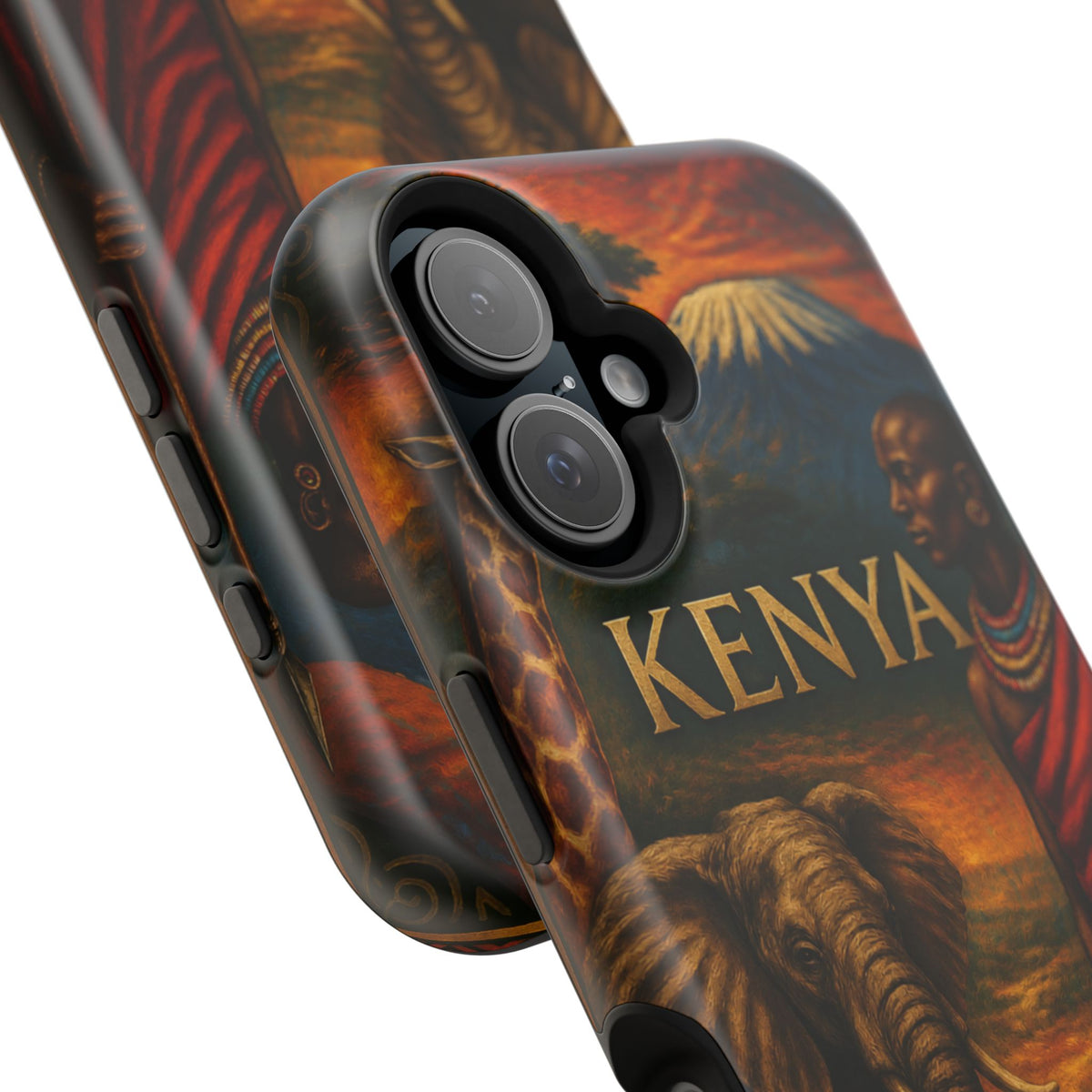 "Reinforced Magnetic Case Kenya: Wild Adventure and Land of Infinite Horizons 🦁🌄🏕️"