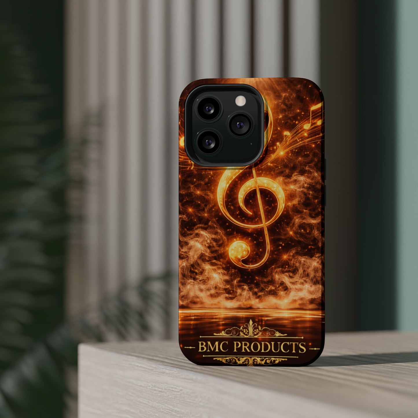 "Funda Magnética Reforzada Magnética Reforzada clave de sol 🎼🔥Donde nace una nota… nace una llama.” 🔥🎼