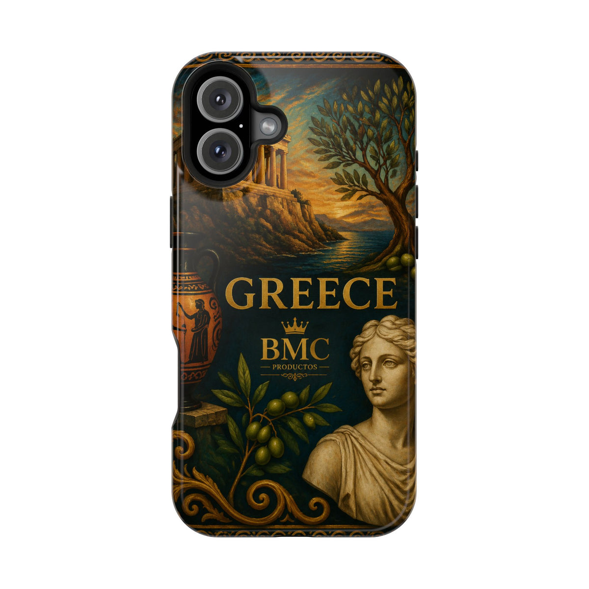 "Funda Magnética Reforzada Magnética Reforzada Grecia: Cuna de Dioses, Maravillas y Filosofía 🌊🏛️⚡"