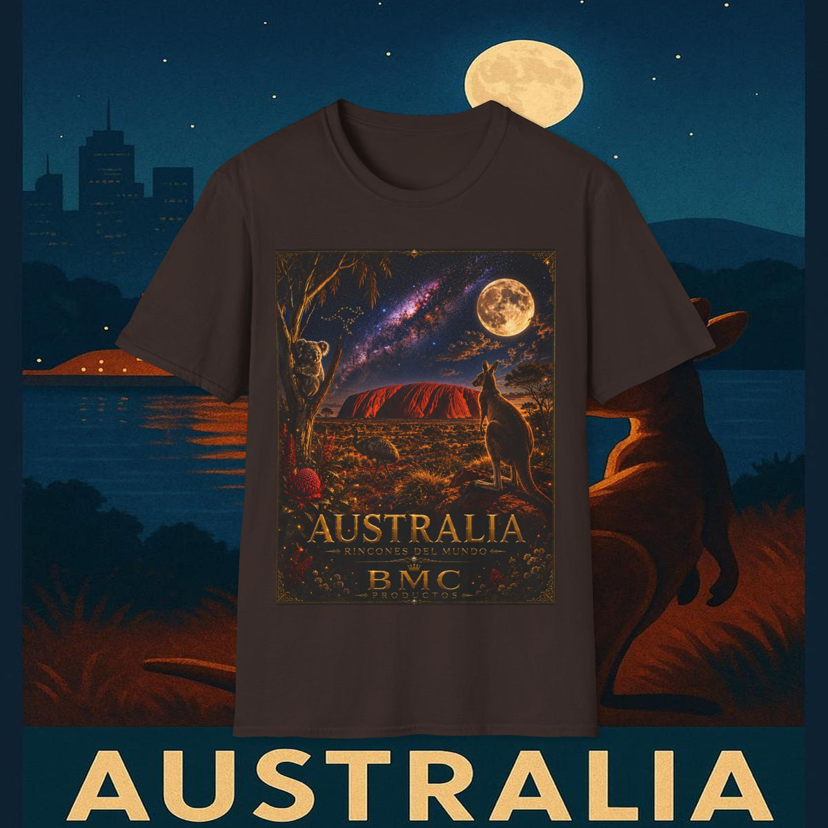 "Camiseta Australia 🌞 – Tierra de maravillas naturales y espíritu libre"