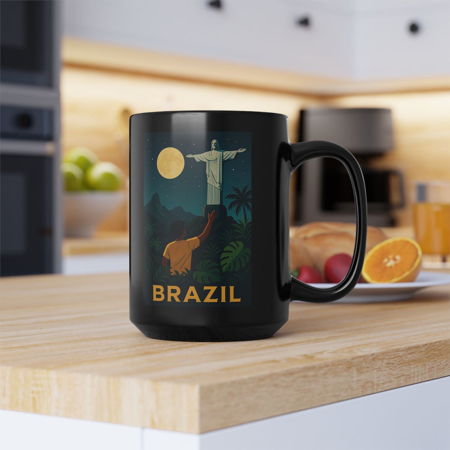 "Brazil Mug: Rhythm, Nature, and Infinite Joy 🎶🌴🏖️"