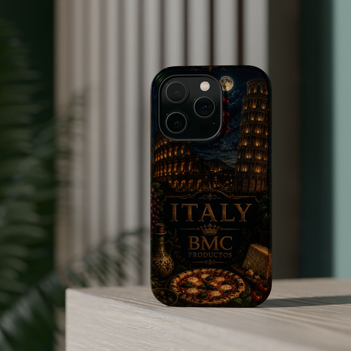 "Funda Magnética Reforzada Magnética Reforzada Italia: Arte, Pasión y Sabores Eternos 🎨🍝🏛️"