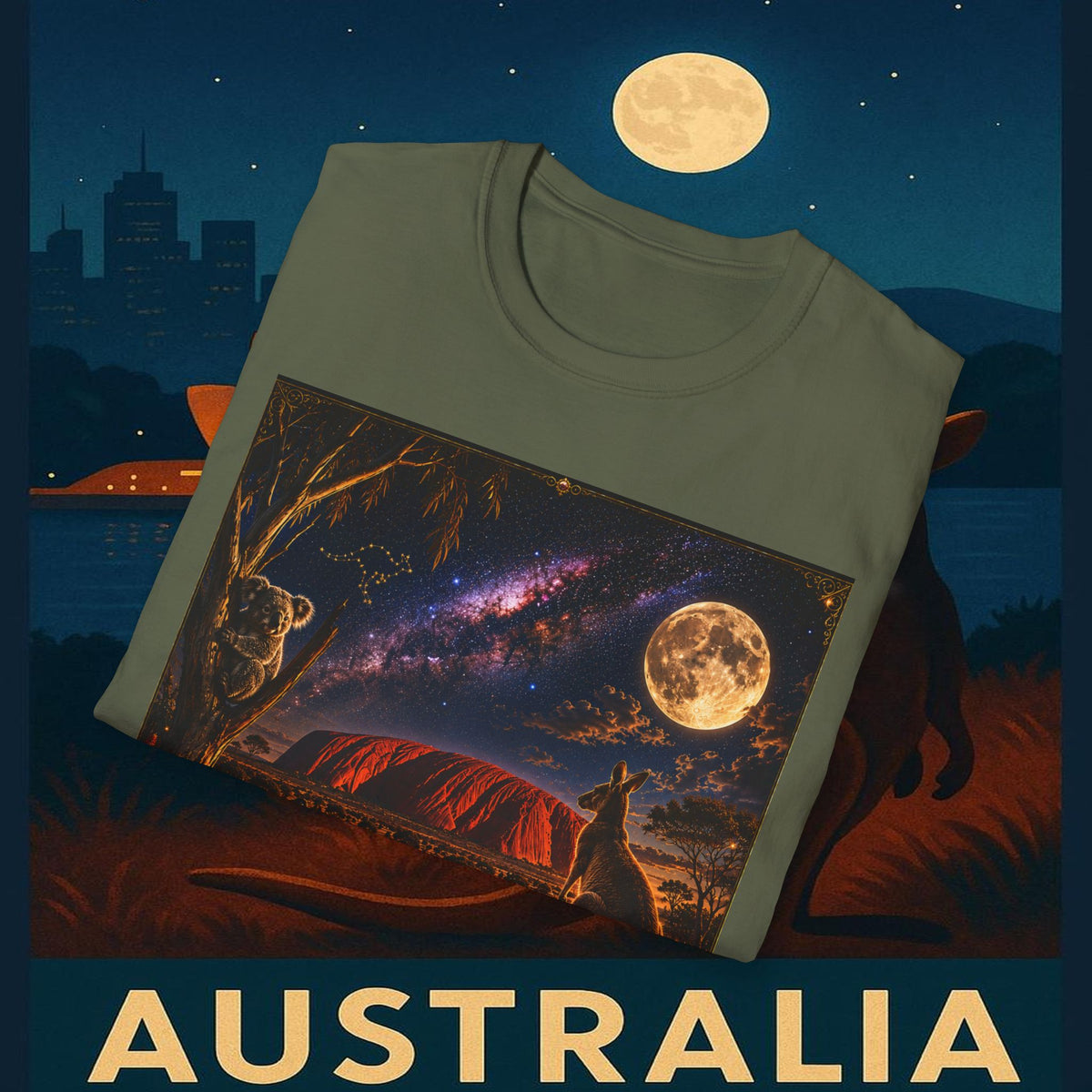"Camiseta Australia 🌞 – Tierra de maravillas naturales y espíritu libre"