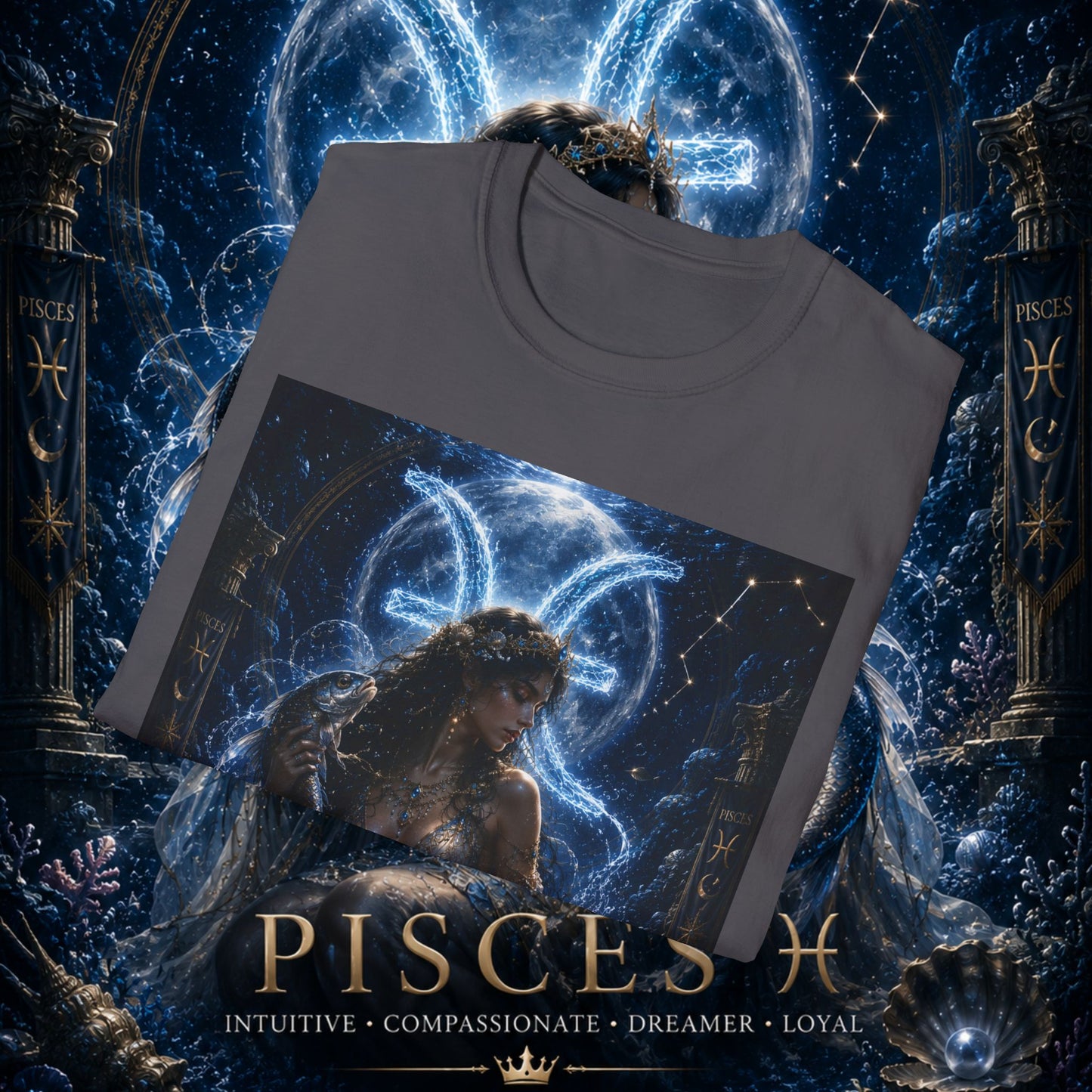 "Camiseta Piscis M — La Guardiana de las Profundidades"