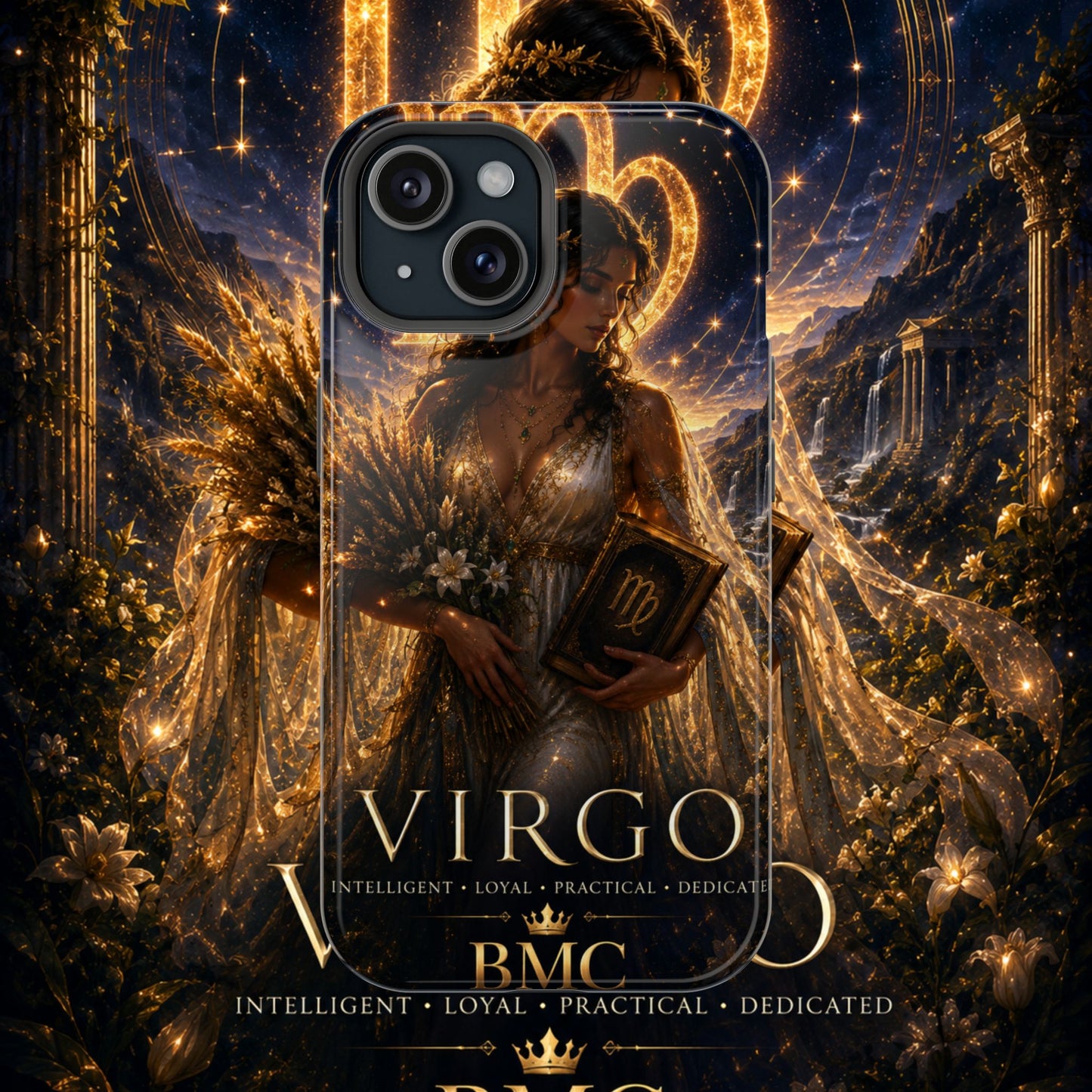 "Funda Magnética Reforzada ♍ Virgo-La Guardiana del Conocimiento"