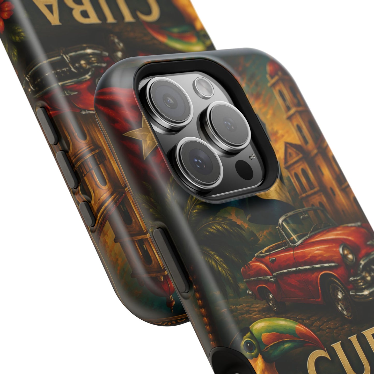 "Funda Magnética Reforzada Magnética Reforzada Cuba: Ritmo, Historia y Encanto Caribeño 🎺🚗🌴 "