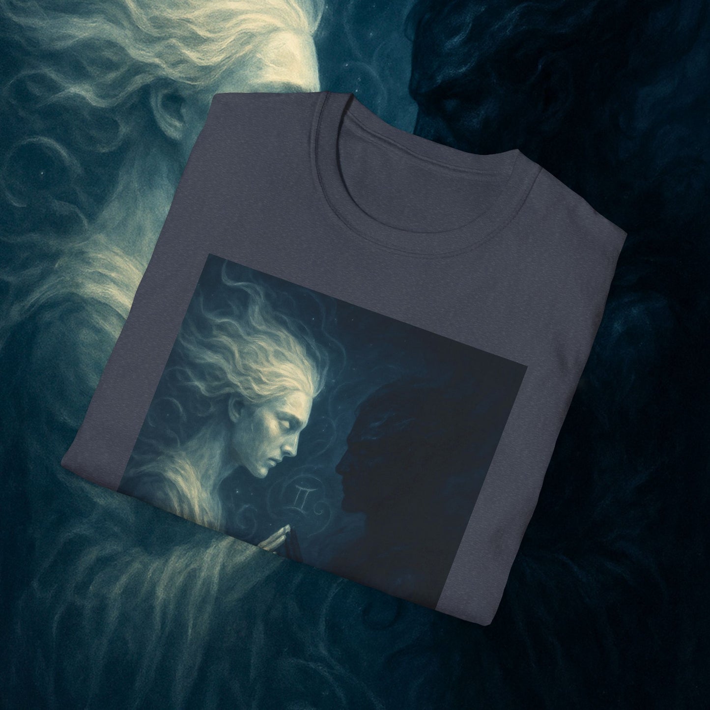 "Camiseta ♊ Géminis — Reflejo del alma dividida"