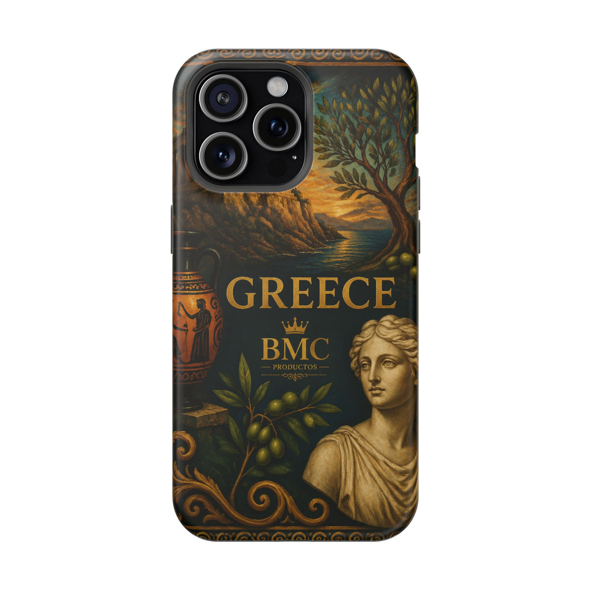 "Funda Magnética Reforzada Magnética Reforzada Grecia: Cuna de Dioses, Maravillas y Filosofía 🌊🏛️⚡"