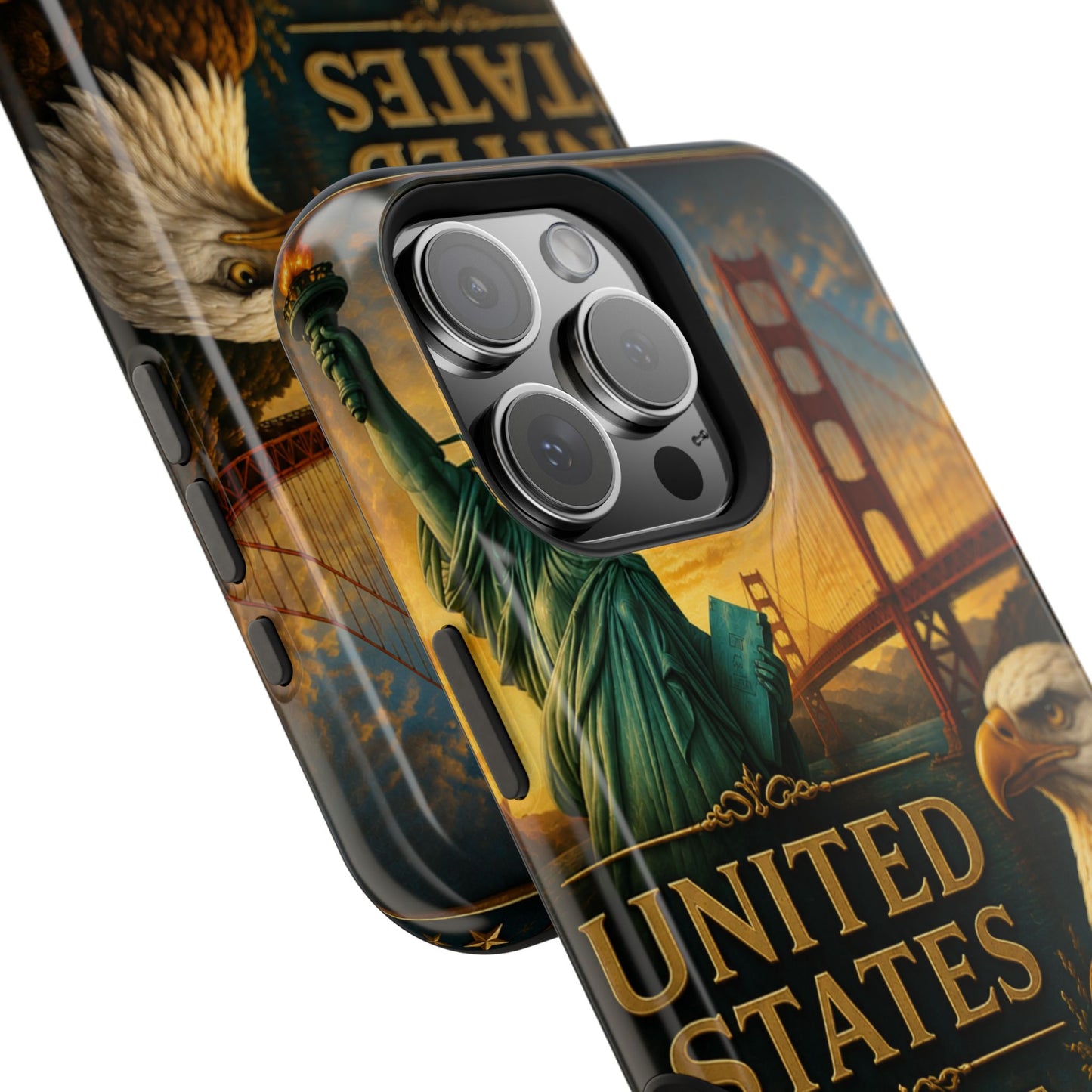 "Funda Magnética Reforzada Estados Unidos: Sueños, Libertad y Grandes Horizontes 🗽🏜️🌆"