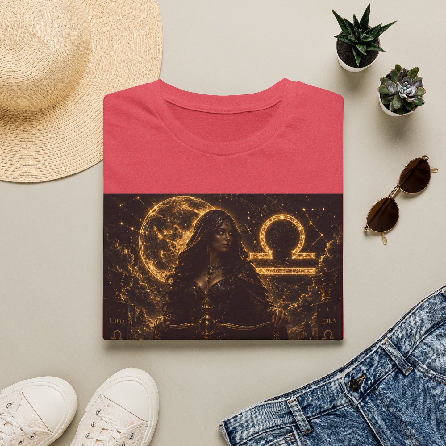 "Camiseta LIBRA – La Guardiana del Equilibrio"