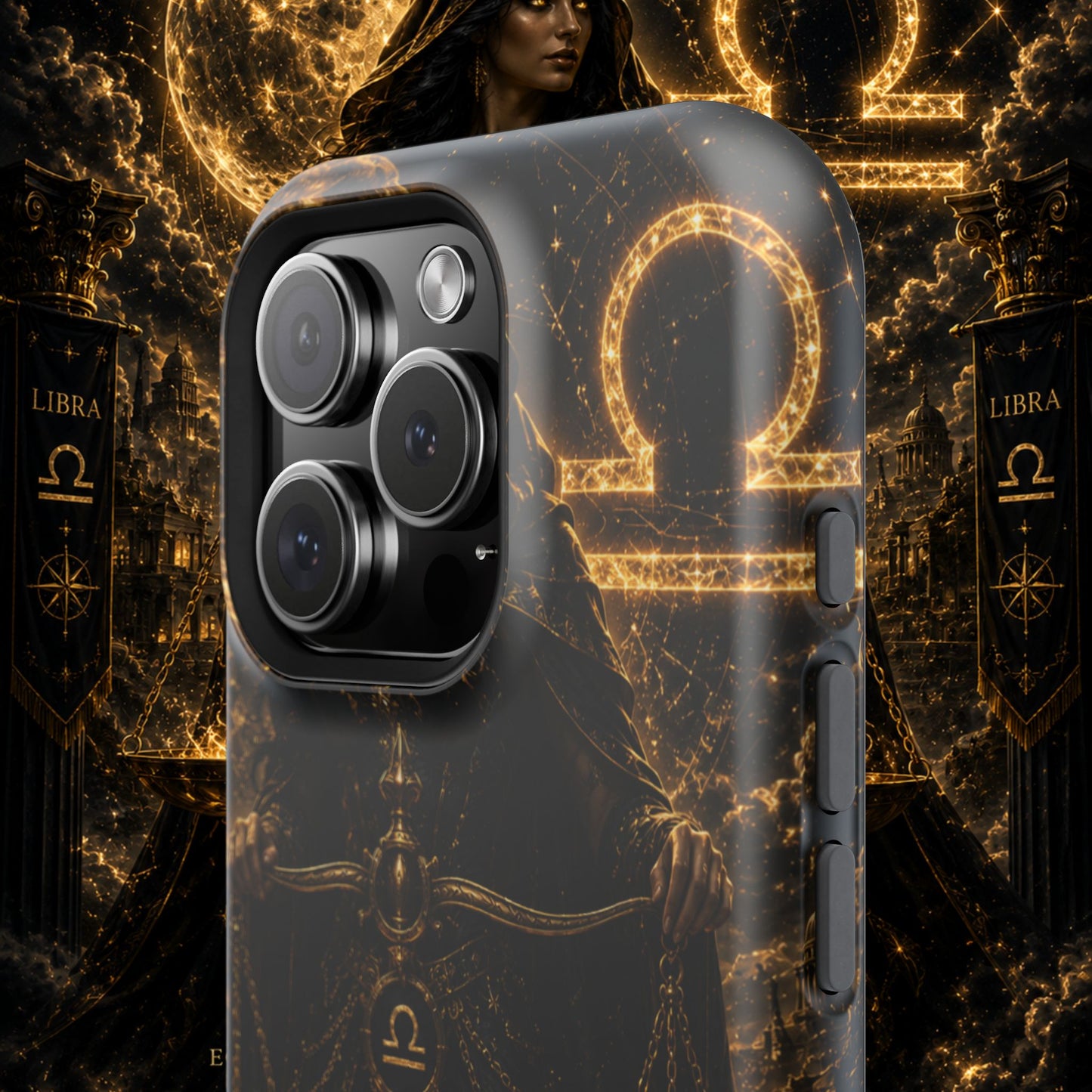 "Funda Magnética Reforzada libra– La Guardiana del Equilibrio"