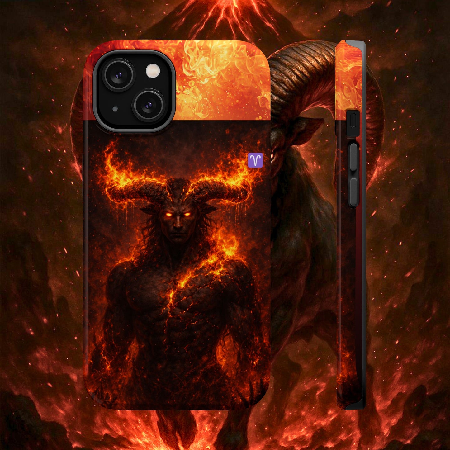 "Funda Magnética Reforzada ♈ Aries — Espíritu de fuego"
