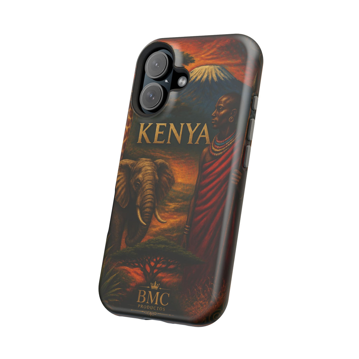 "Reinforced Magnetic Case Kenya: Wild Adventure and Land of Infinite Horizons 🦁🌄🏕️"