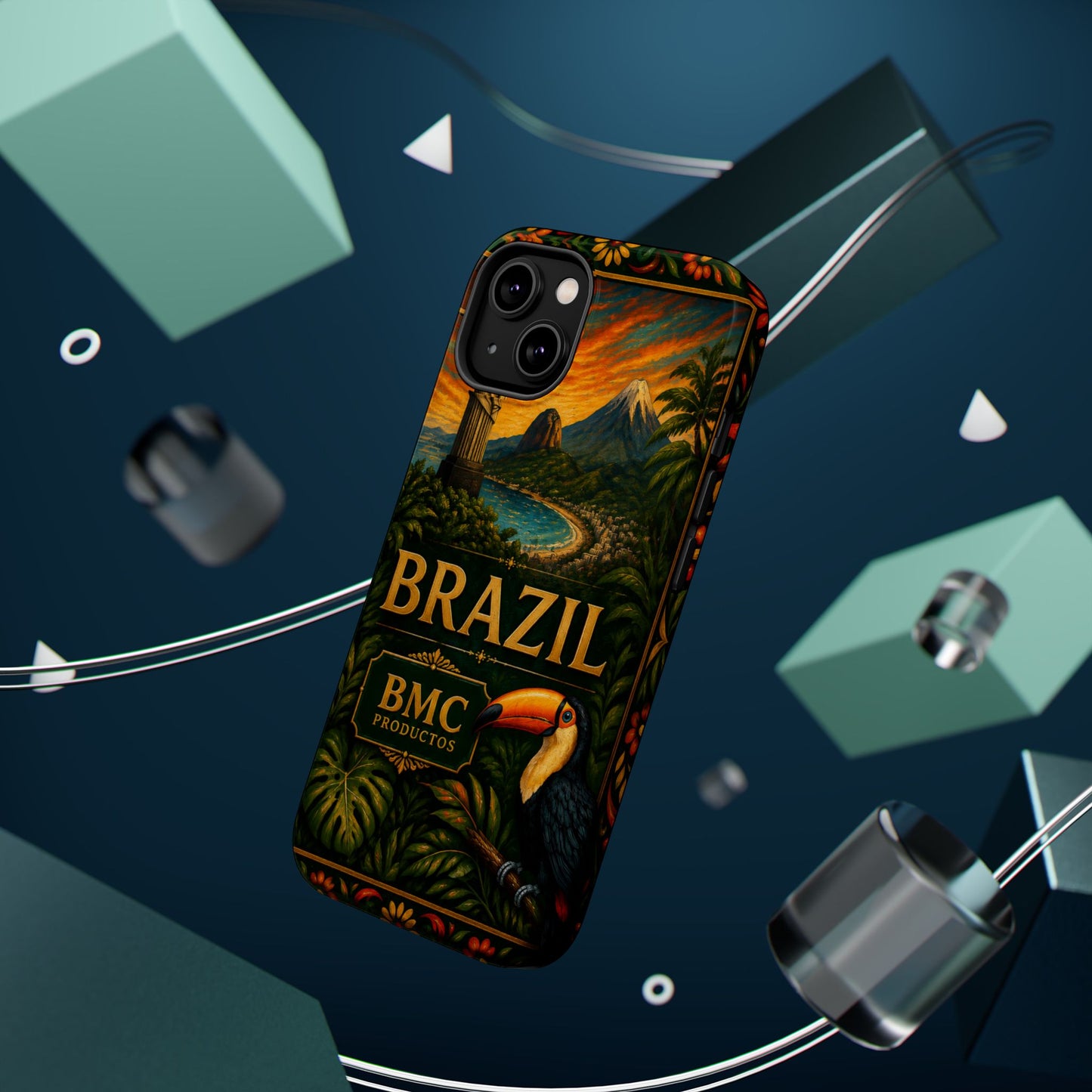 "Funda Magnética Reforzada Magnética Reforzada Brasil: Ritmo, Naturaleza y Alegría Infinita 🎶🌴🏖️"